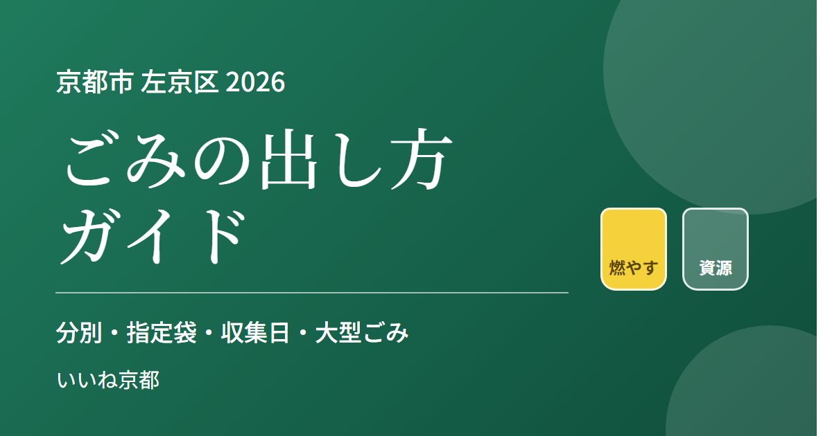 左京区のごみの出し方 2026